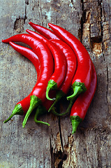 Image showing Red hot chili peppers