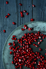 Image showing  Fresh pomegranate seeds