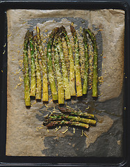 Image showing Oven roasted asparagus