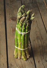 Image showing  Fresh green asparagus