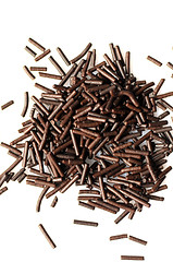 Image showing Chocolate sprinkles background