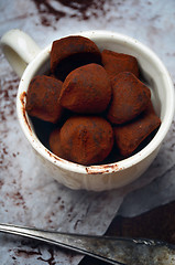 Image showing Chocolate truffle candies