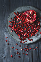 Image showing  Fresh pomegranate seeds