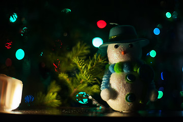 Image showing New year bokeh background