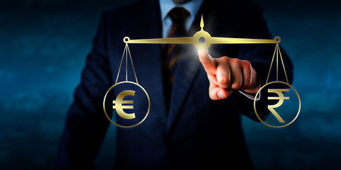 Image showing Trading The Euro At Par With The Indian Rupee