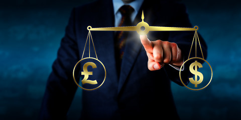 Image showing Trading The Pound Sterling At Par With The Dollar