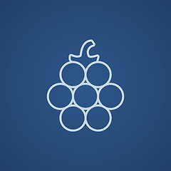 Image showing Raspberry line icon.