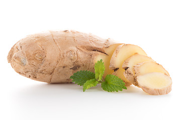 Image showing Ginger root on white