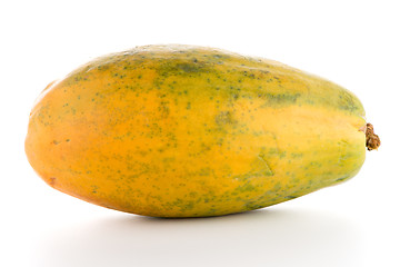 Image showing Papaya fruit on white background