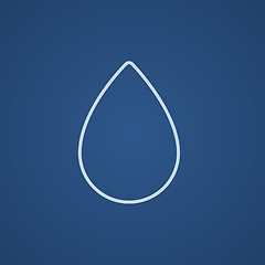 Image showing Water drop line icon.