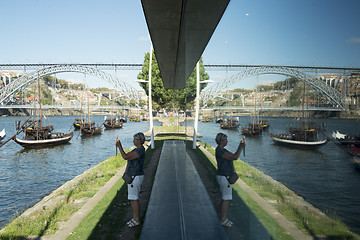 Image showing EUROPE PORTUGAL PORTO RIBEIRA OLD TOWN DOURO RIVER