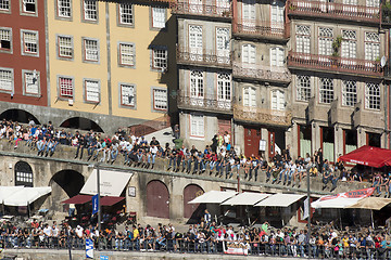 Image showing EUROPE PORTUGAL PORTO RIBEIRA OLD TOWN DOURO RIVER