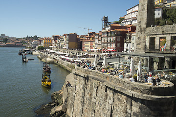 Image showing EUROPE PORTUGAL PORTO RIBEIRA OLD TOWN DOURO RIVER