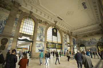 Image showing EUROPE PORTUGAL PORTO TRAIN STATION SAN BENTO