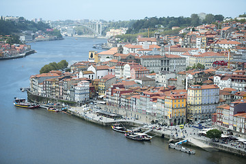 Image showing EUROPE PORTUGAL PORTO RIBEIRA OLD TOWN DOURO RIVER