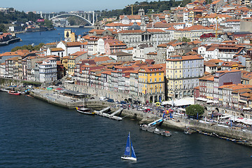 Image showing EUROPE PORTUGAL PORTO RIBEIRA OLD TOWN DOURO RIVER