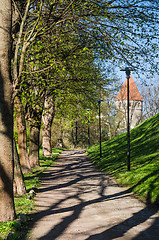 Image showing Park in Tallinn, a beautiful spring day