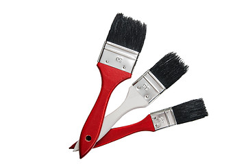 Image showing Painting brushes, isolated on a white 