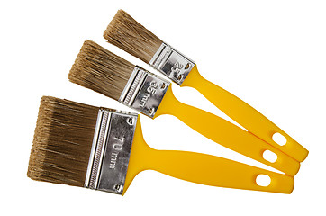 Image showing Painting brushes, isolated on a white 