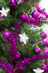 Image showing Decorated christmas tree