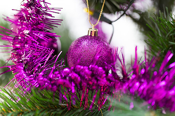 Image showing Decorated christmas tree