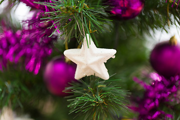 Image showing Decorated christmas tree