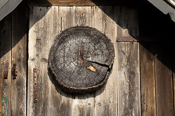 Image showing detail Wooden Hunters Hut