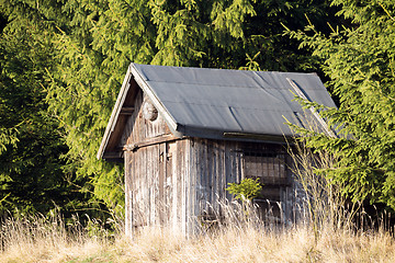 Image showing Wooden Hunters Hut