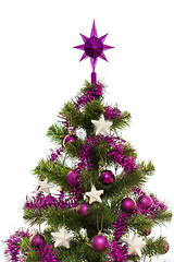 Image showing Decorated christmas tree