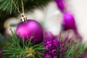 Image showing Decorated christmas tree