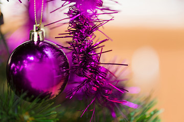 Image showing Decorated christmas tree