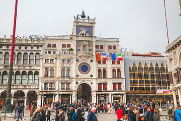 Image showing San Marco square with tourists in Venice