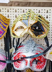 Image showing Masquerade Venetian masks  on sale in Venice, Italy