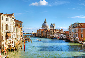 Image showing Panoramic overview of basilica Di Santa Maria della Salute