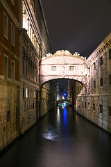 Image showing Bridge of sighs in Venice, Italy