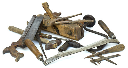 Image showing Old Carpenter Tools