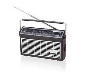 Image showing Portable radio isolated