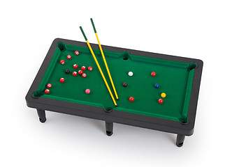 Image showing Miniature billiard table