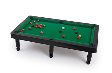 Image showing Miniature billiard table