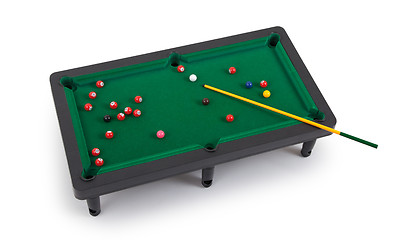 Image showing Miniature billiard table