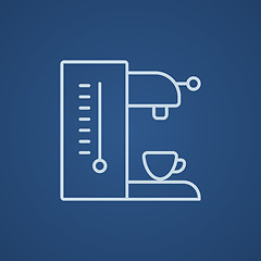 Image showing Coffee maker line icon.