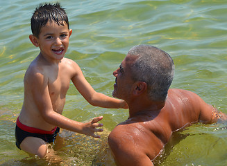 Image showing Father and son