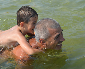 Image showing Father and son