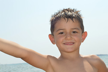 Image showing Child of the beach