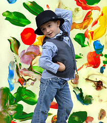 Image showing Kid dancing