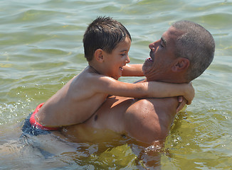Image showing Father and son