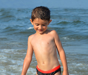 Image showing Child of the beach