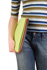 Image showing Girl with Documents