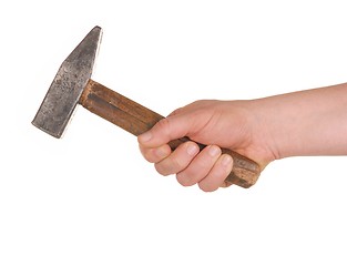 Image showing Hand with Hammer