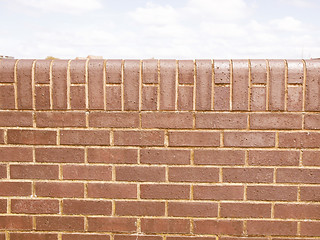 Image showing Retro looking Red bricks